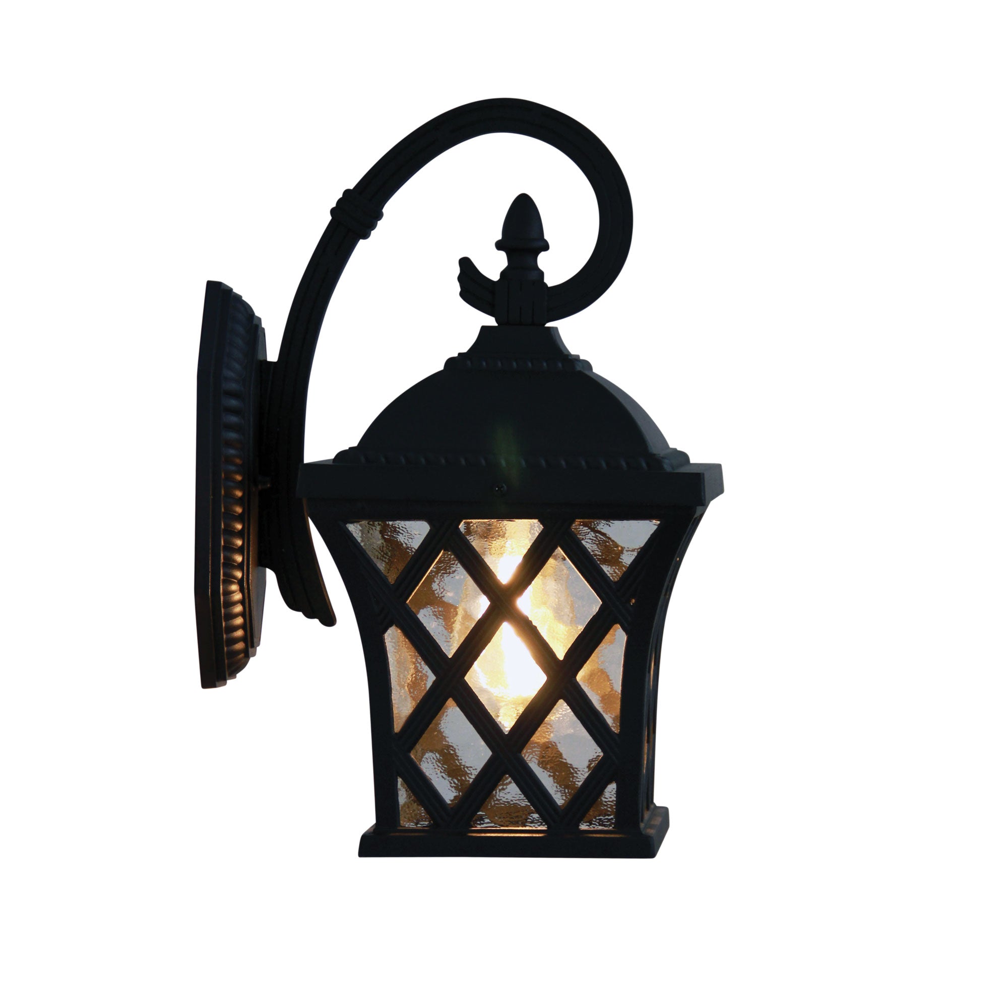 FAIRVIEW Black Outdoor Coach Wall Light - OL7351BK