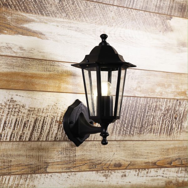 ASCOT OUTDOOR WALL LIGHT UP BLACK OL7402BK