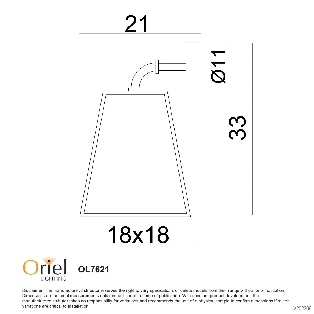 NORTH OUTDOOR WALL LIGHT GRAPHITE OL7621GP