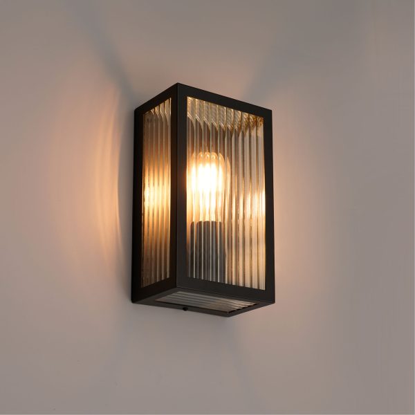 CHICAGO OUTDOOR WALL LIGHT BLACK OL7651BK
