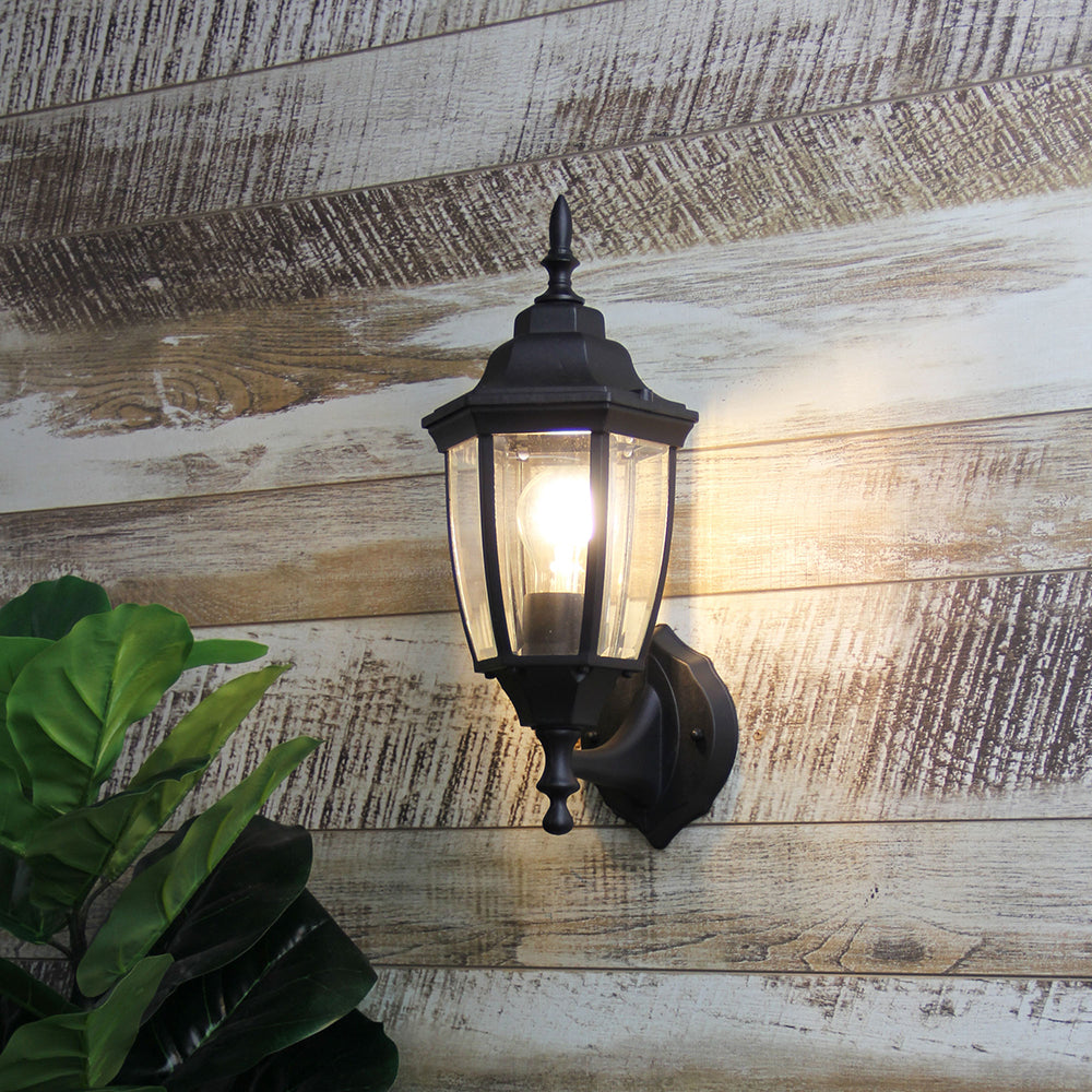 HIGHGATE UP EXT WALL LIGHT BLACK - OL7662BK
