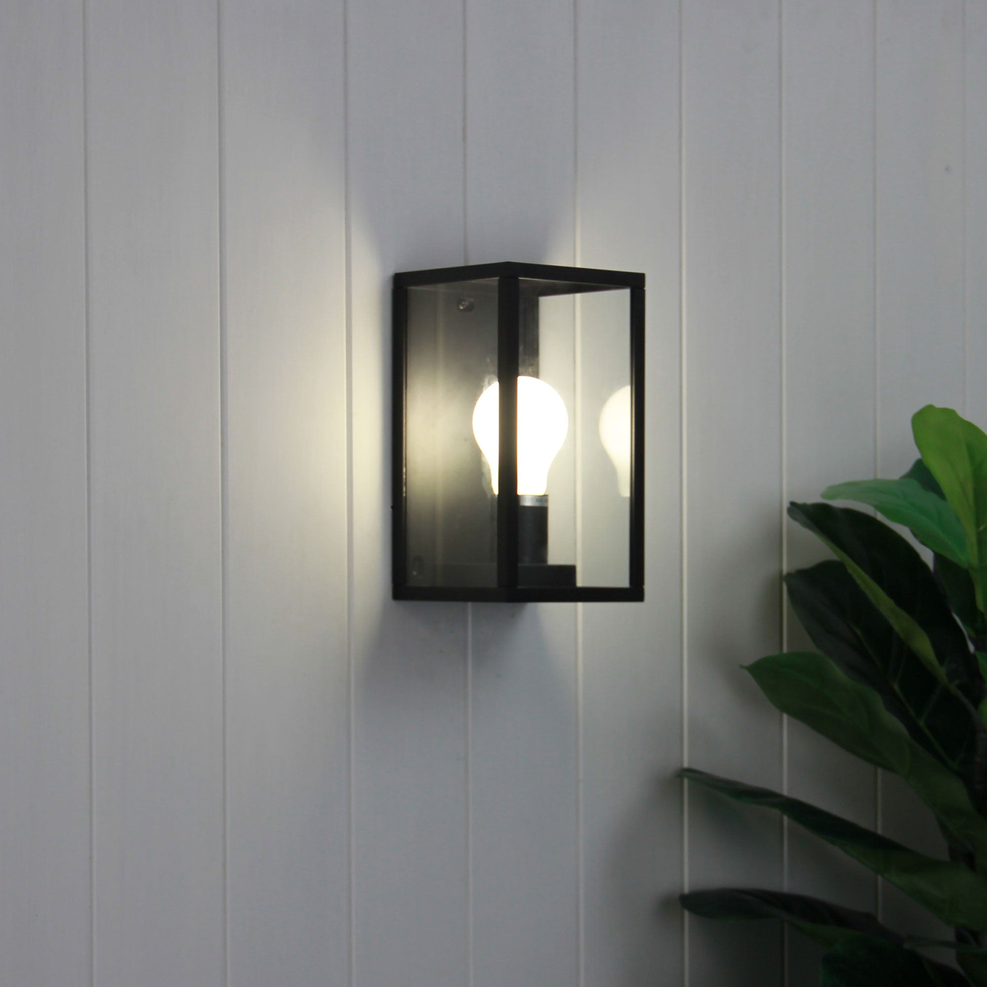 PANDORA OUTDOOR FLUSH WALL LIGHT BLACK - OL7843BK
