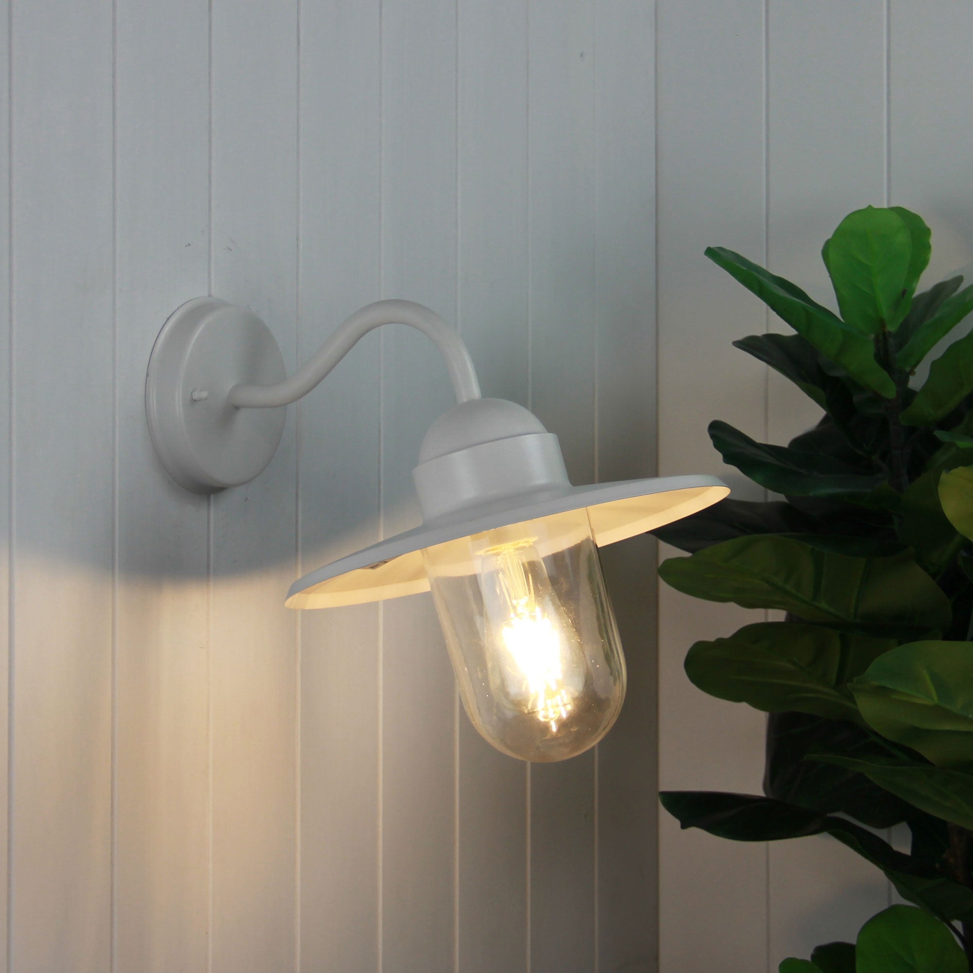 ALLEY OUTDOOR WALL LIGHT SANDY WHITE - OL7880WH