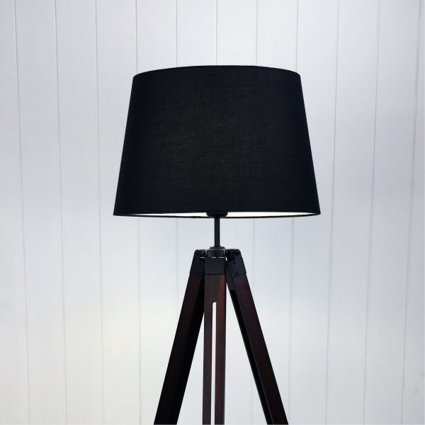Lamp TREVI F/L w/BLACK SHADE & BULB OL81158