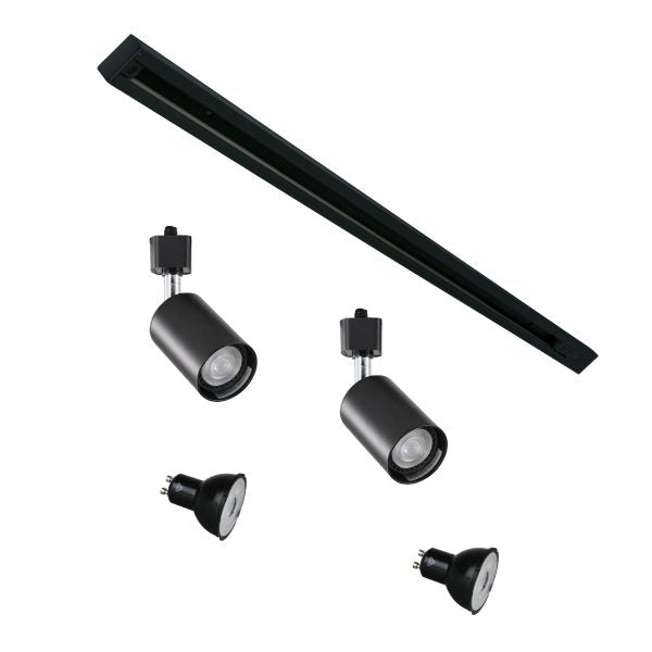 Kit TRACK 1M BLACK 2x BRIDGE BK & 2x GLOBES OL85306