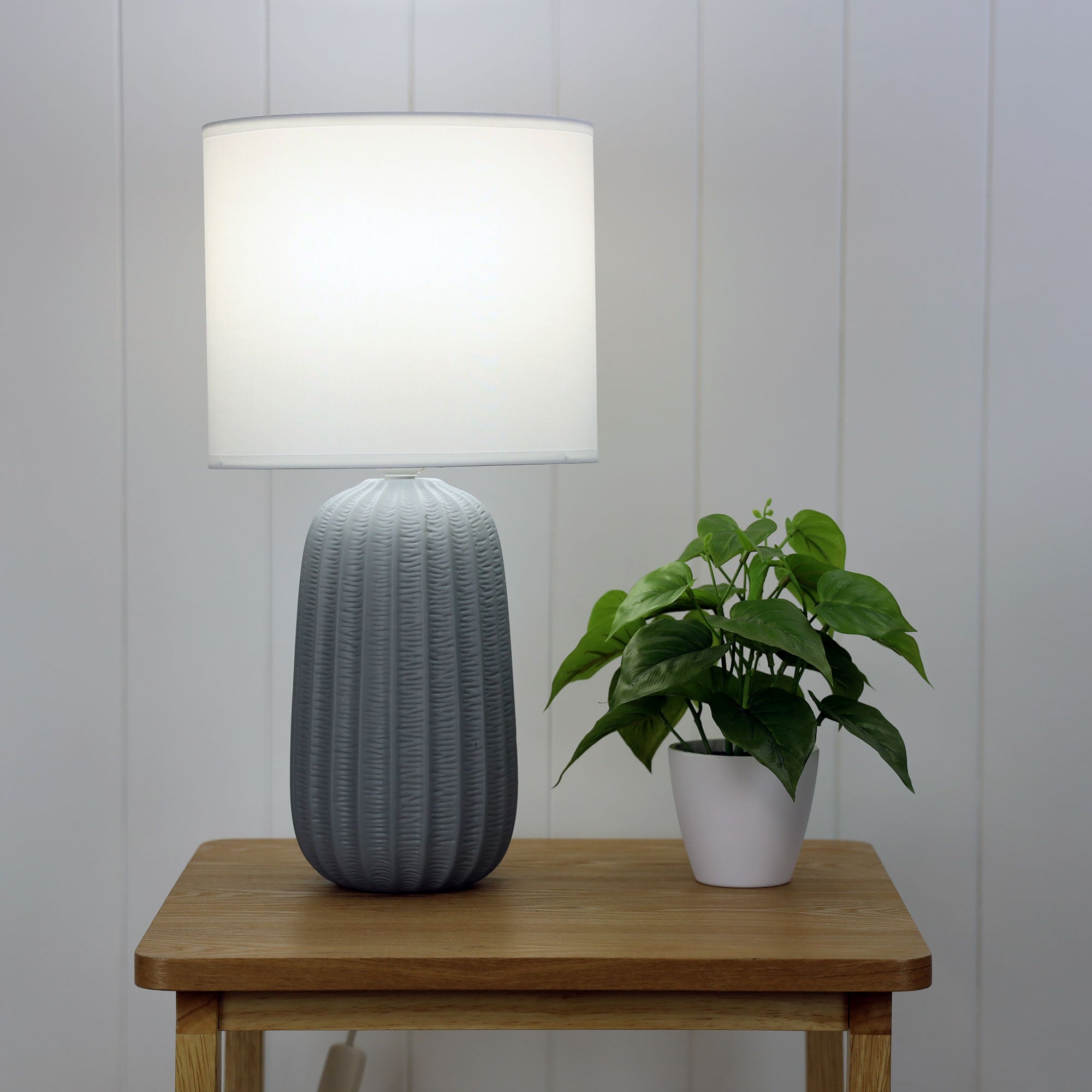 BENJY.25 COMPLETE TABLE LAMP GREY - OL90111GY