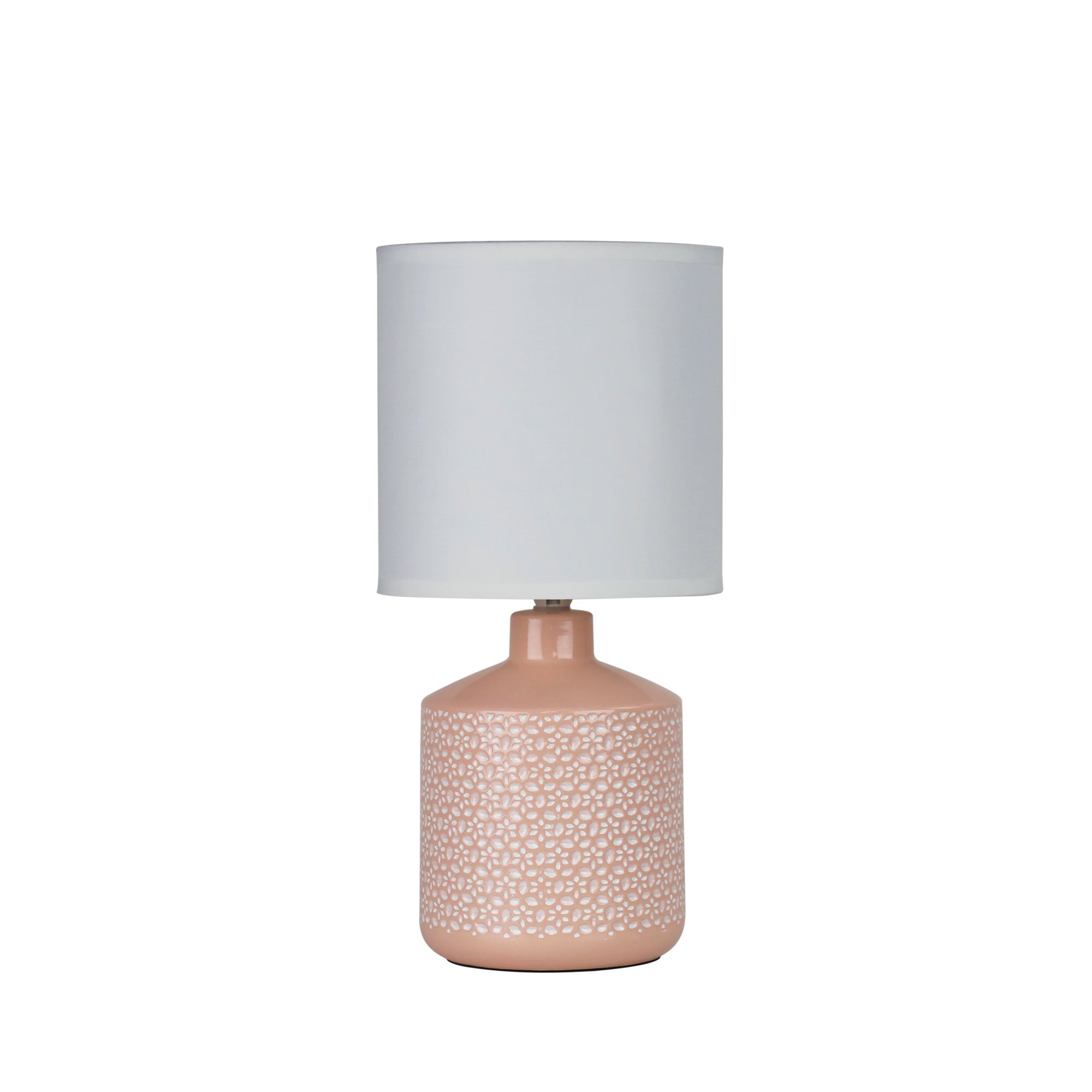 CELIA TABLE LAMP PINK w/ WHITE SHADE - OL90117PK