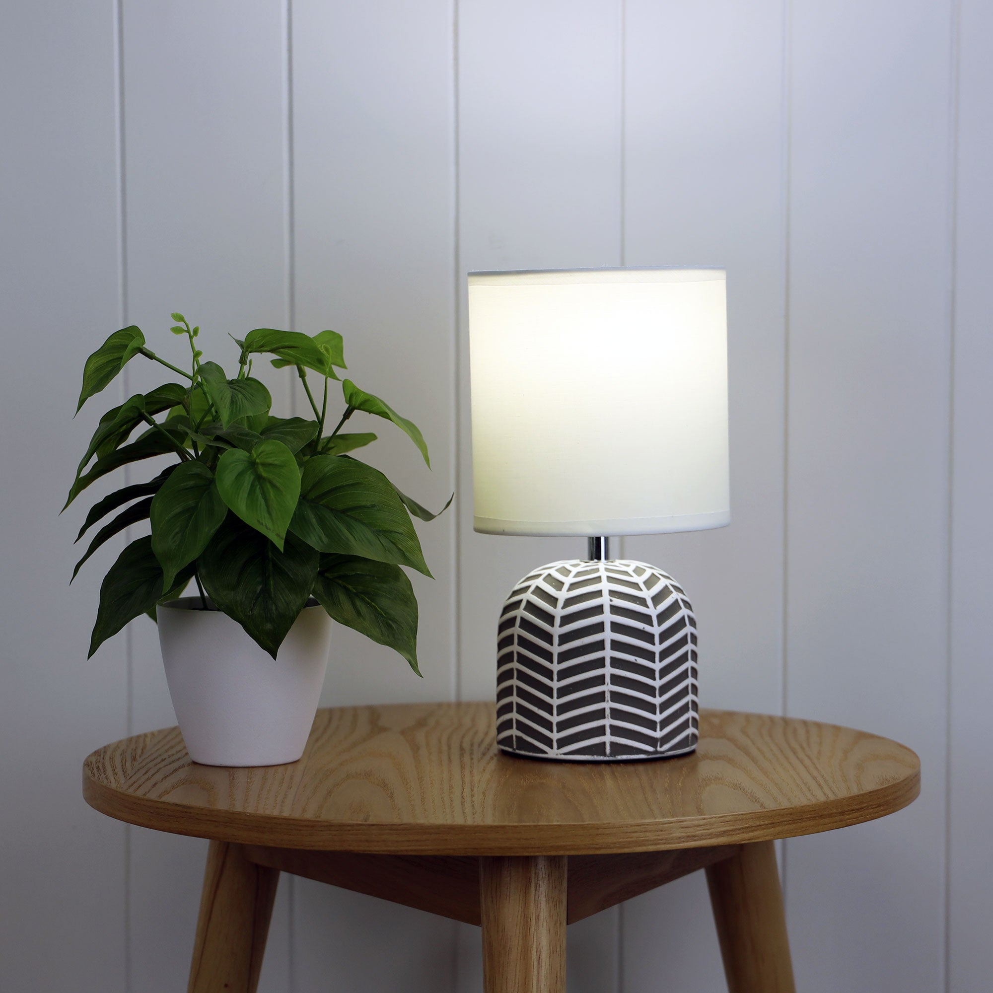 MANDY COMPLETE TABLE LAMP GREY - OL90119GY