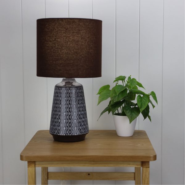 MOANA Ceramic Table Lamp with Shade OL90151CO