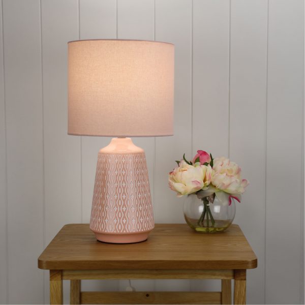MOANA.45 COMPLETE TABLE LAMP PINK OL90151PK