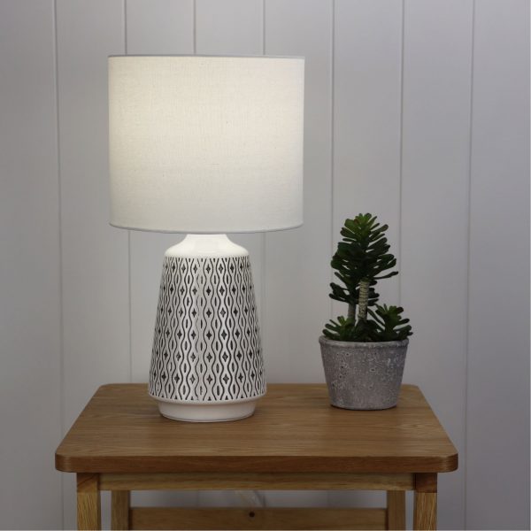 MOANA.45 COMPLETE TABLE LAMP WHITE OL90151WH