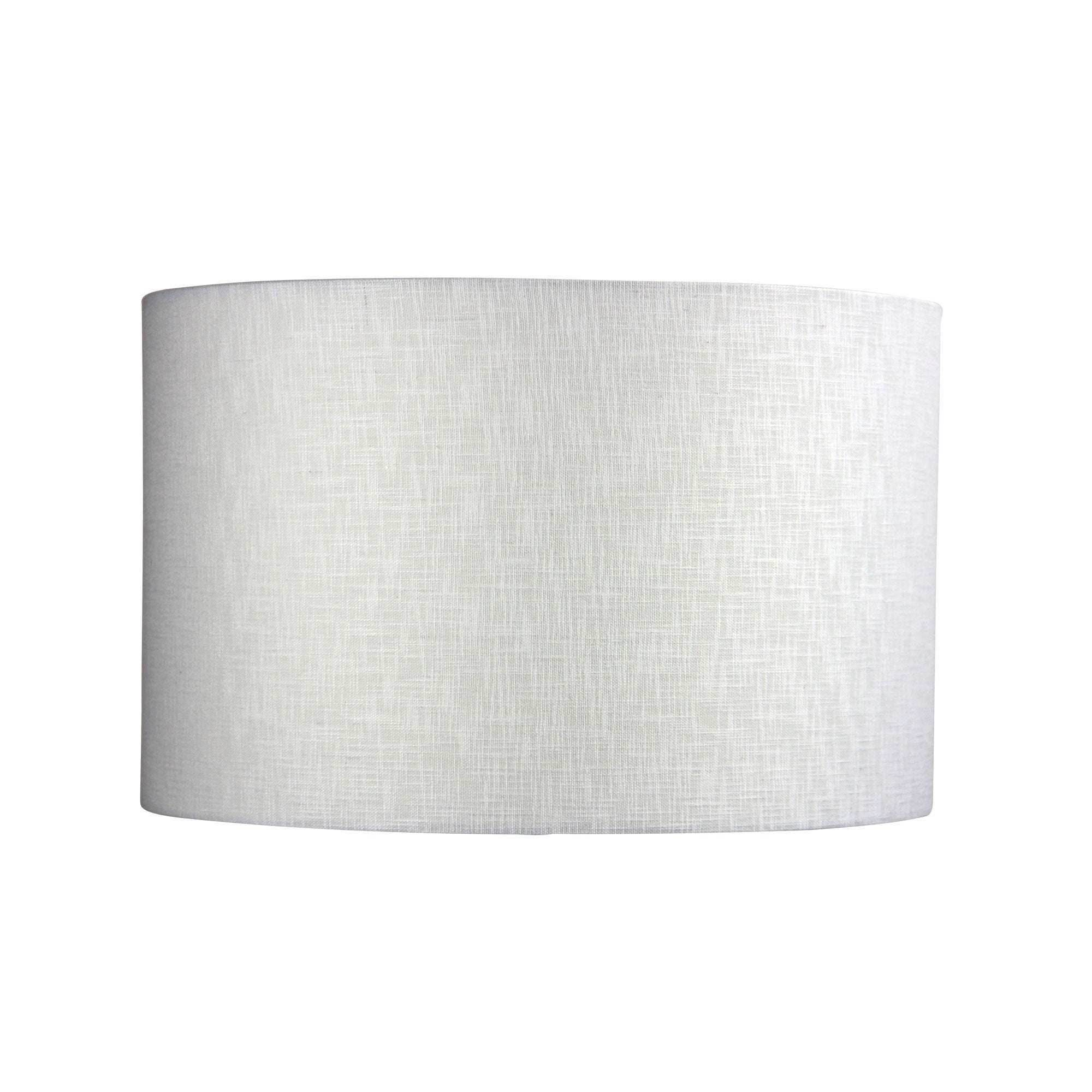 400-400-250 / 16" DRUM WHITE LINEN SHADE E27 - OL91937