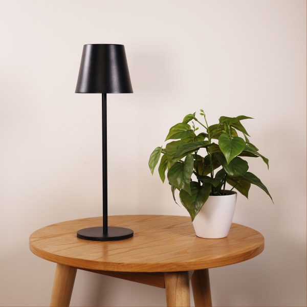 MINDY LED RECHARGABLE TABLE LAMP BLACK OL92651BK