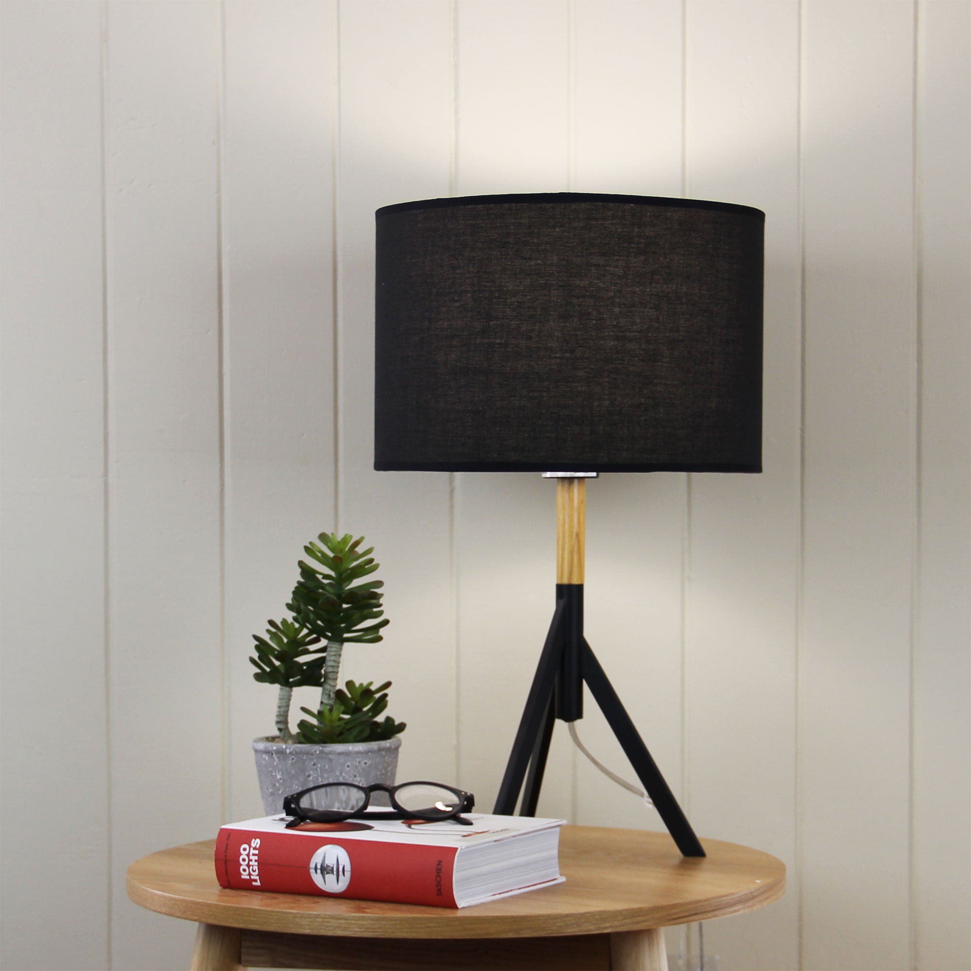 MICKY Black Retro Metal Table Lamp with Shade - OL93151BK