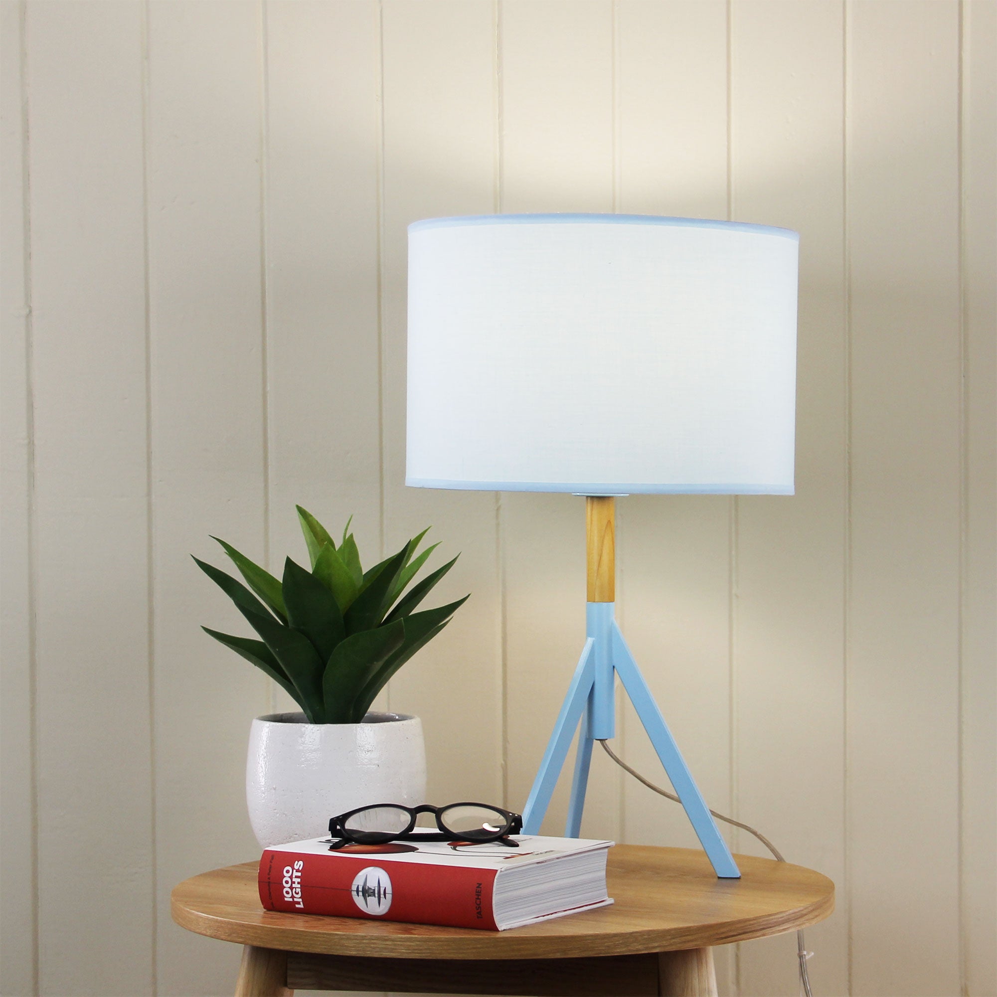 MICKY Blue Retro Metal Table Lamp with Shade - OL93151BL
