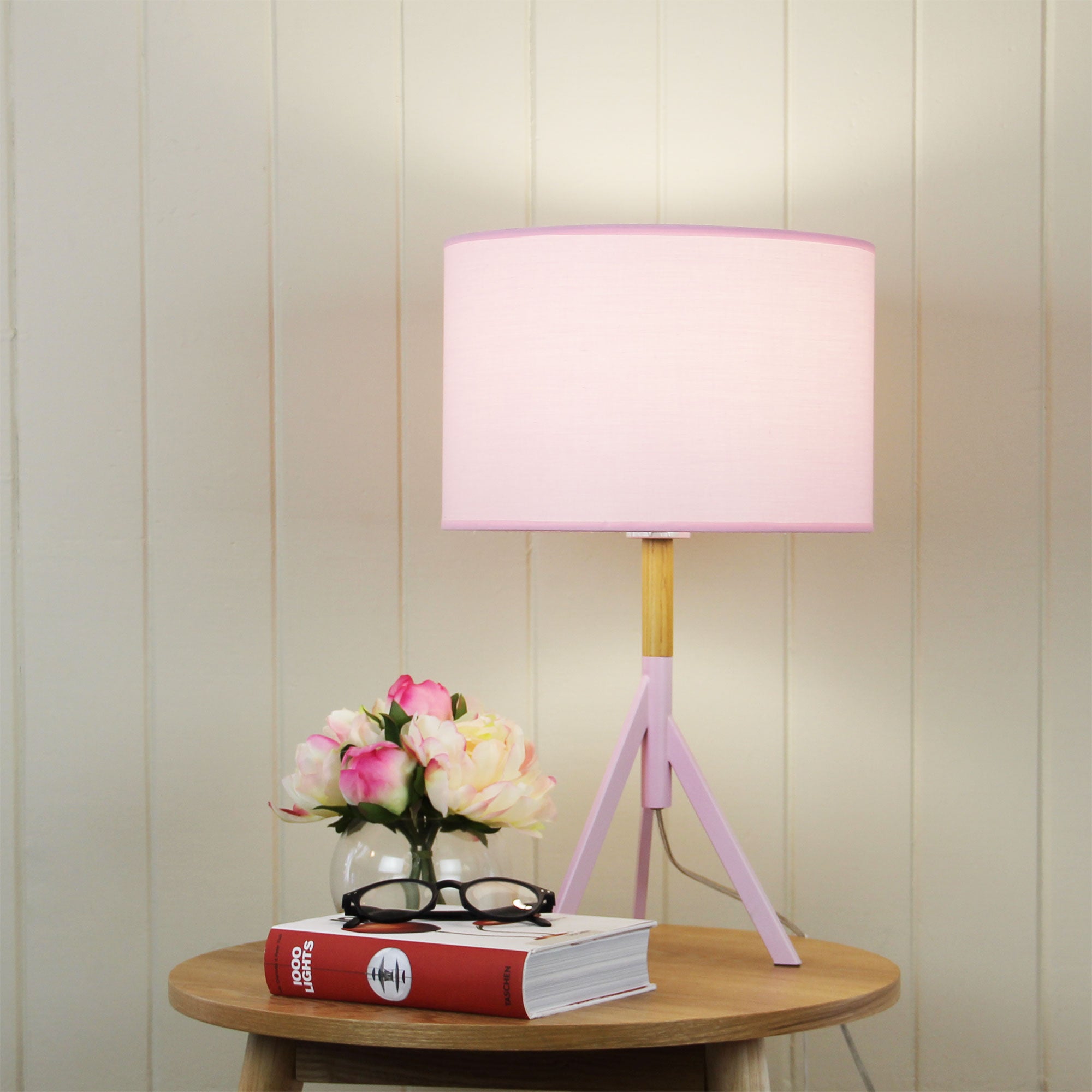 MICKY Pink Retro Metal Table Lamp with Shade - OL93151PK