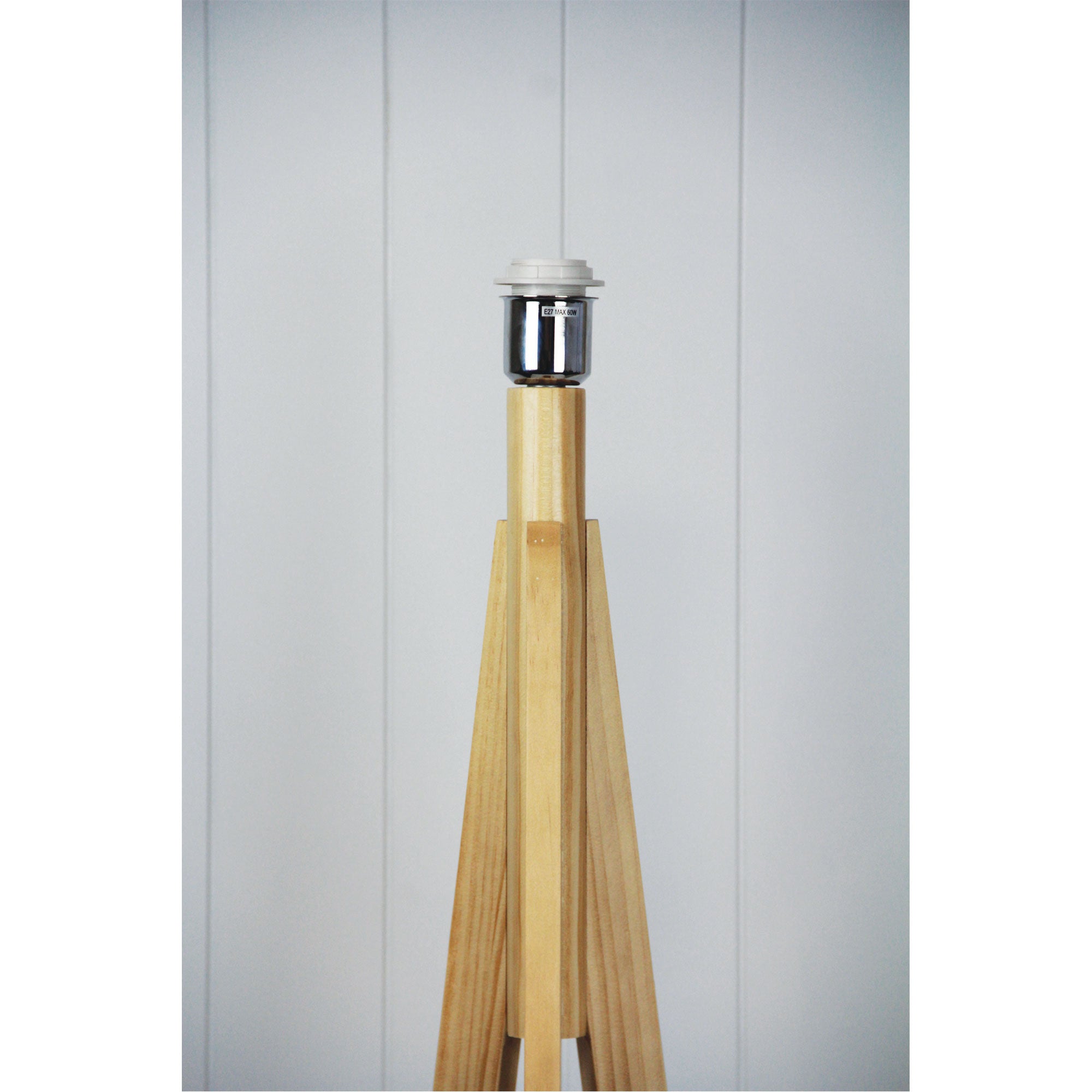 STABB FLOOR TIMBER TRIPOD LAMP BASE E27 - OL93283NAT