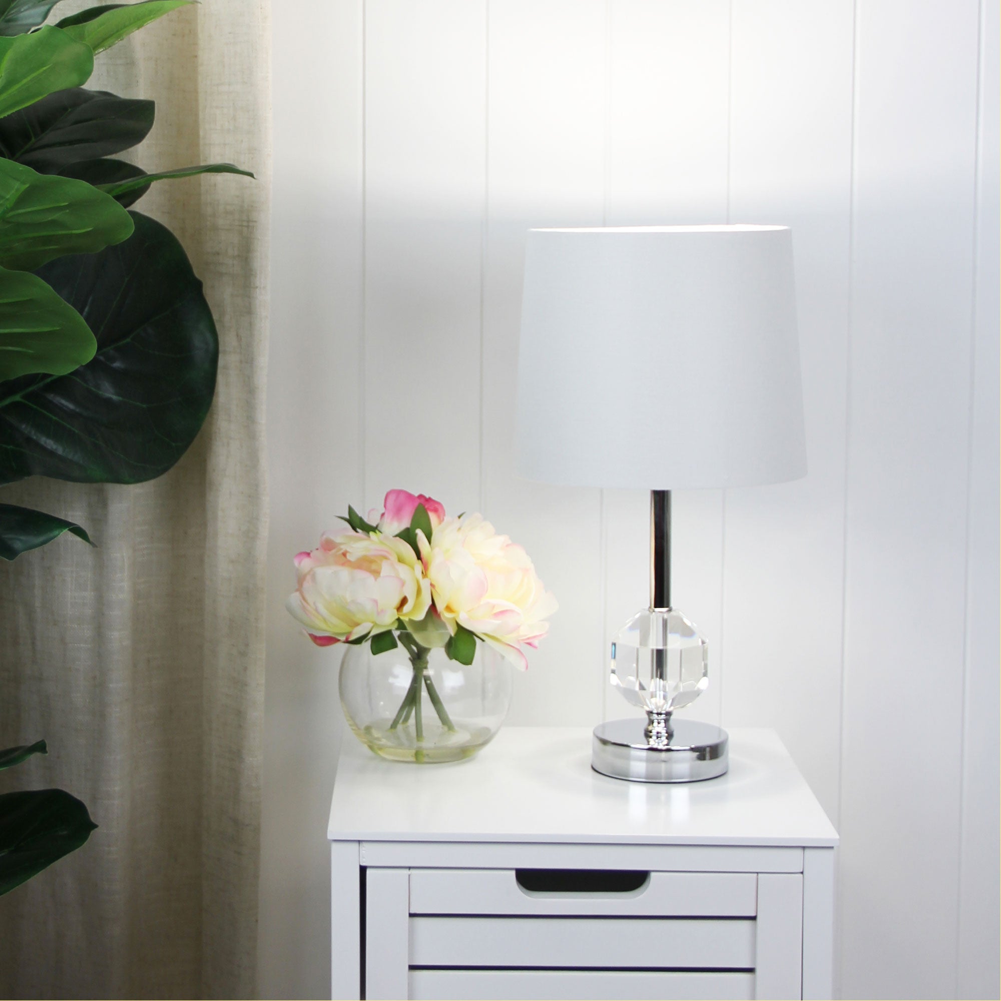 MAYA.2 Crystal and chrome complete table lamp - OL93472