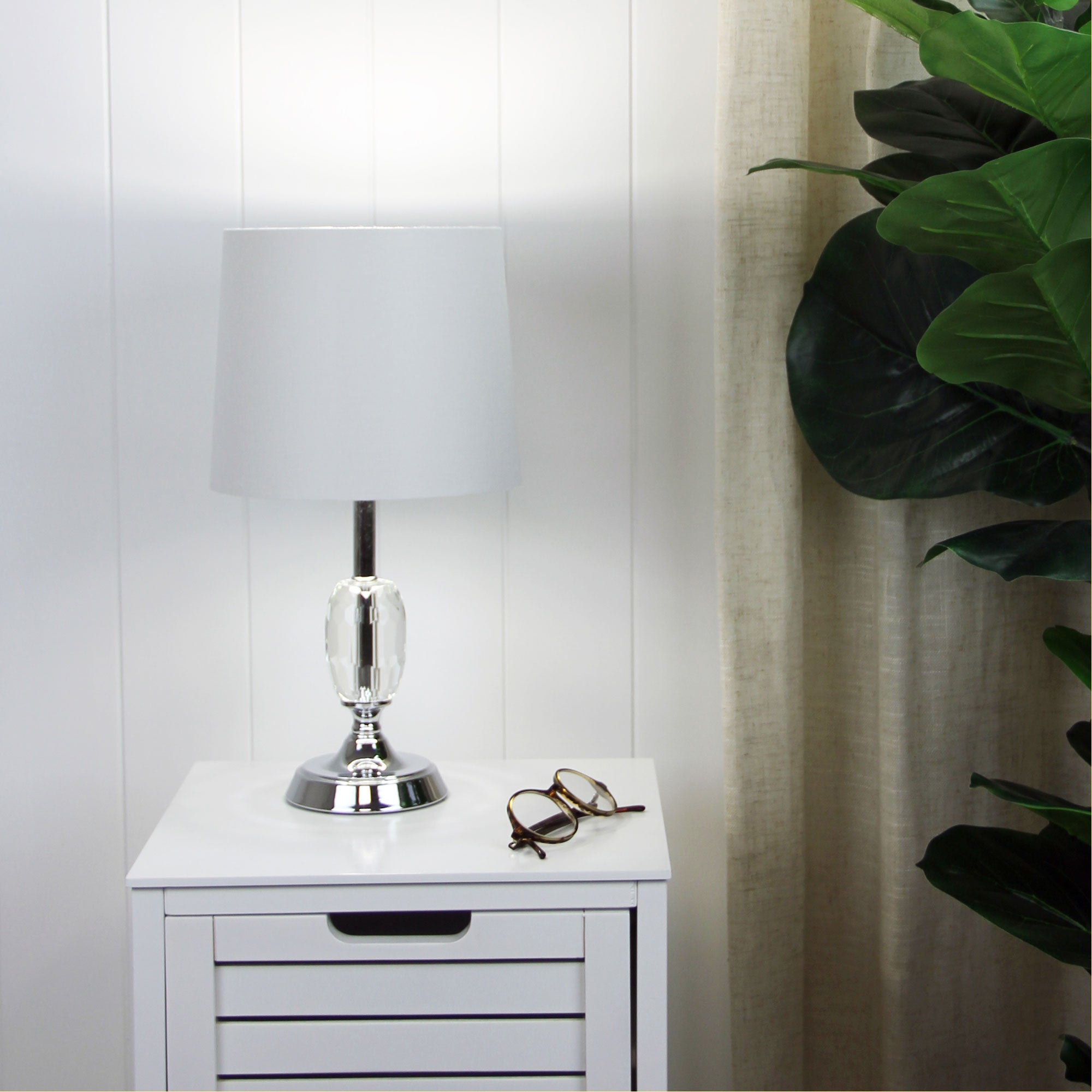 MAYA.3 Crystal and chrome complete table lamp - OL93473