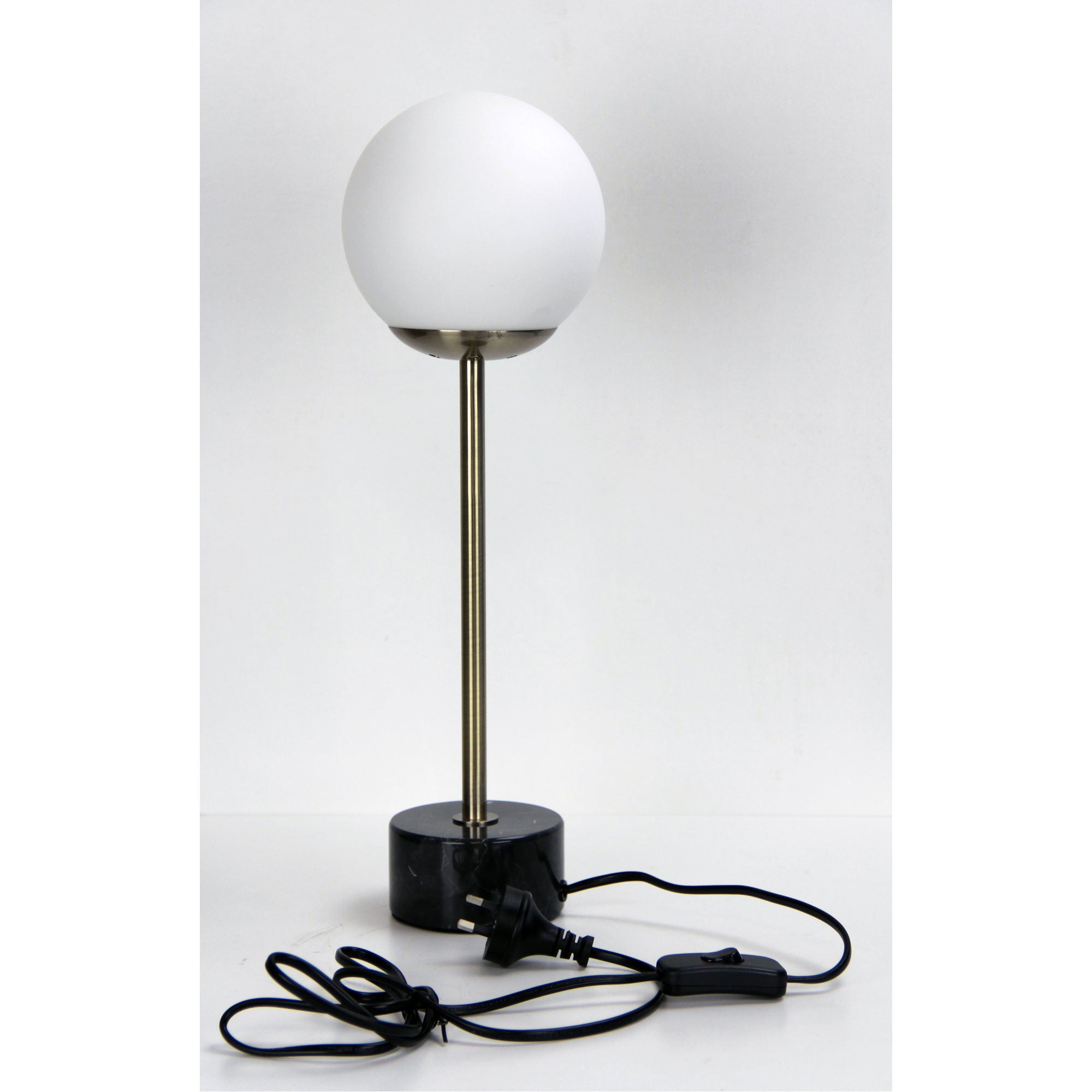 MILTON TABLE LAMP MARBLE & ANTIQUE BRASS - OL93651AB