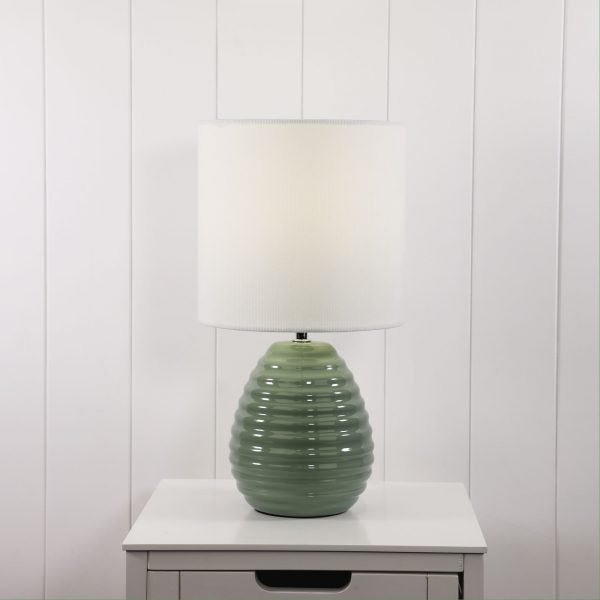 LAUREL GREEN COMPLETE TABLE LAMP OL94532