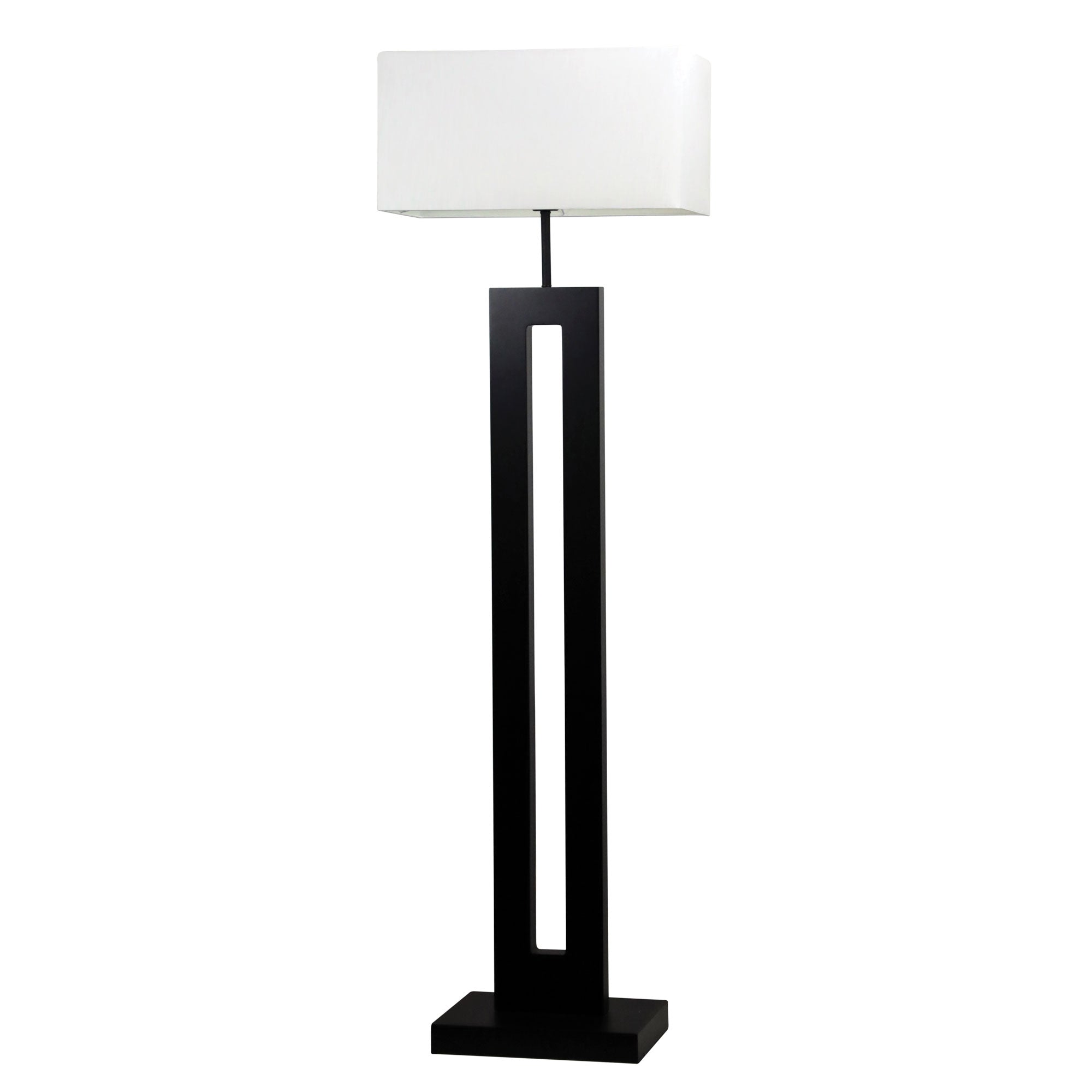 HABITAT FLOOR LAMP BASE ONLY DARK STAIN new - OL97936WN