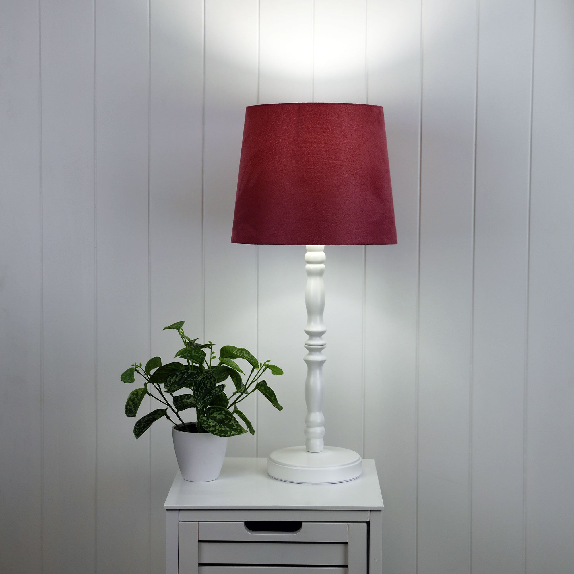 ROSALIE 46 WHITE TABLE LAMP BASE ONLY B22 - OL97964WH