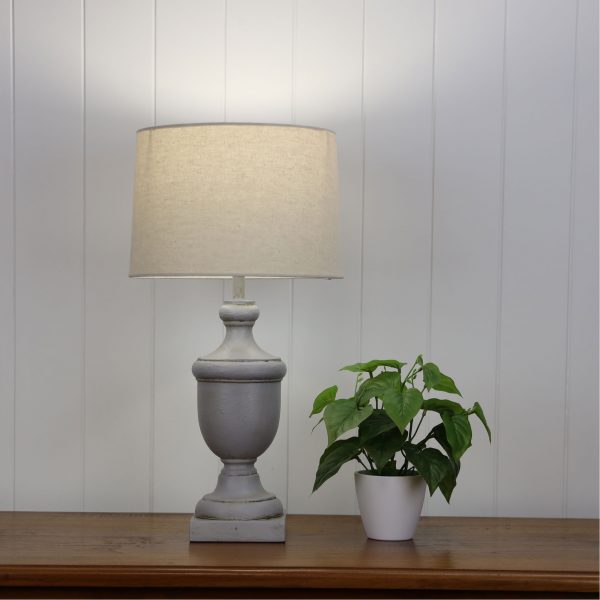 STAFFORD RESIN TABLE LAMP COMPLETE OL98877