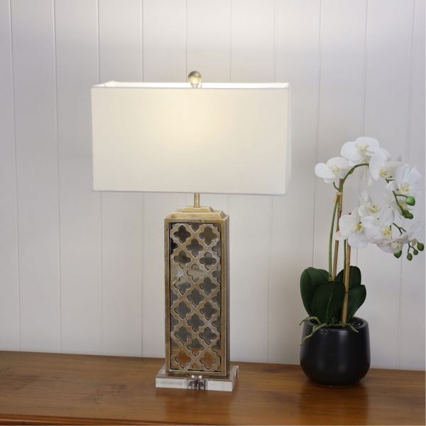 GRANADA TABLE LAMP w/ HARP SHADE OL98888