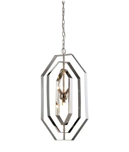 PENDANT G9 X 4 Polished Nickel Hardware with SS ORBITA1 Cla Lighting