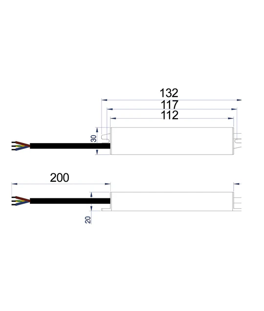OTTER2 12V Waterproof Constant Voltage LED Driver 20W OTTER2