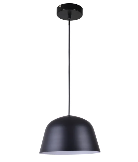 PENDANT ES 40W HAL Matte blk Angled DOME PASTEL02A Cla Lighting