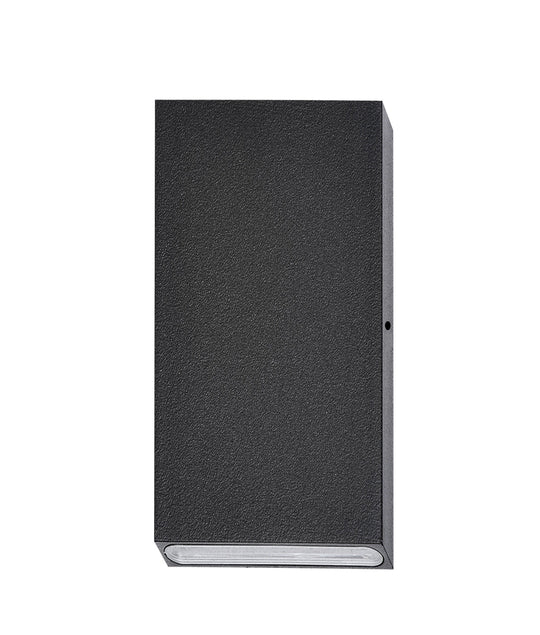 WALL / PILLAR LED S/M Black Rect Up/Dn PDLUDRECTBlk CLA Lighting