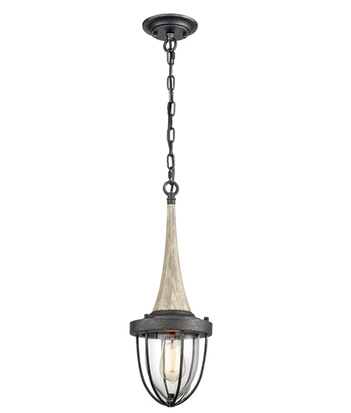 PENDANT ES X 1 Weathered Charcoal Hardware PENDOLO1 Cla lighting