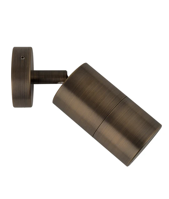 WALL MR16 (Max 20W HAL) 12V PILLAR S/ADJ ANTIQUE BRASS PM1ABR CLA Lighting