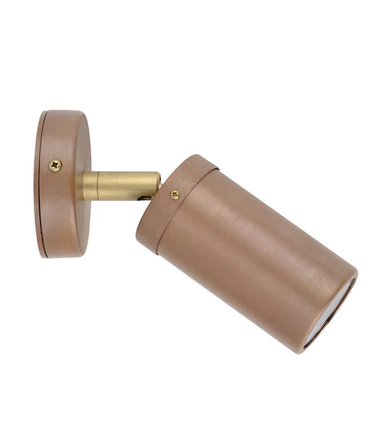 WALL GU10 (Max 35W HAL) PILLAR D/ADJ RND BASE COPPER PG1ACECA CLA Lighting
