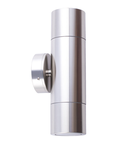 WALL MR16 X 2 (Max 20W HAL) 12V PILLAR UP/DN SH SILV  PMUDSHSIL CLA Lighting