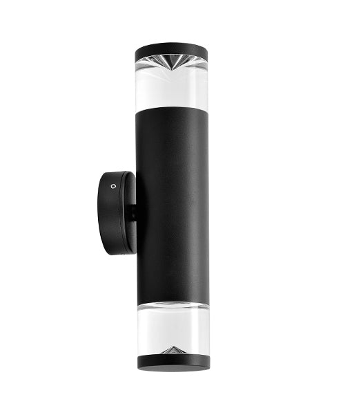 WALL GU10 X 2 (Max 35W HAL) PILLAR UP/DN BLK PHARE01G CLA Lighting
