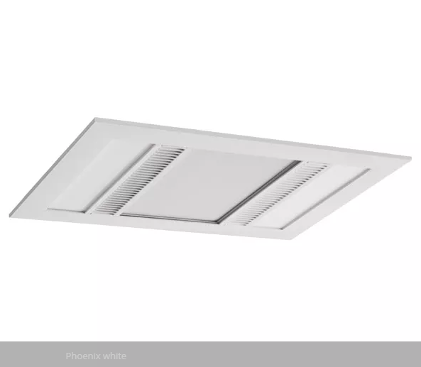 Phoenix 3-in-1 Fan Heater, Light and Exhaust in White MBHP1000W