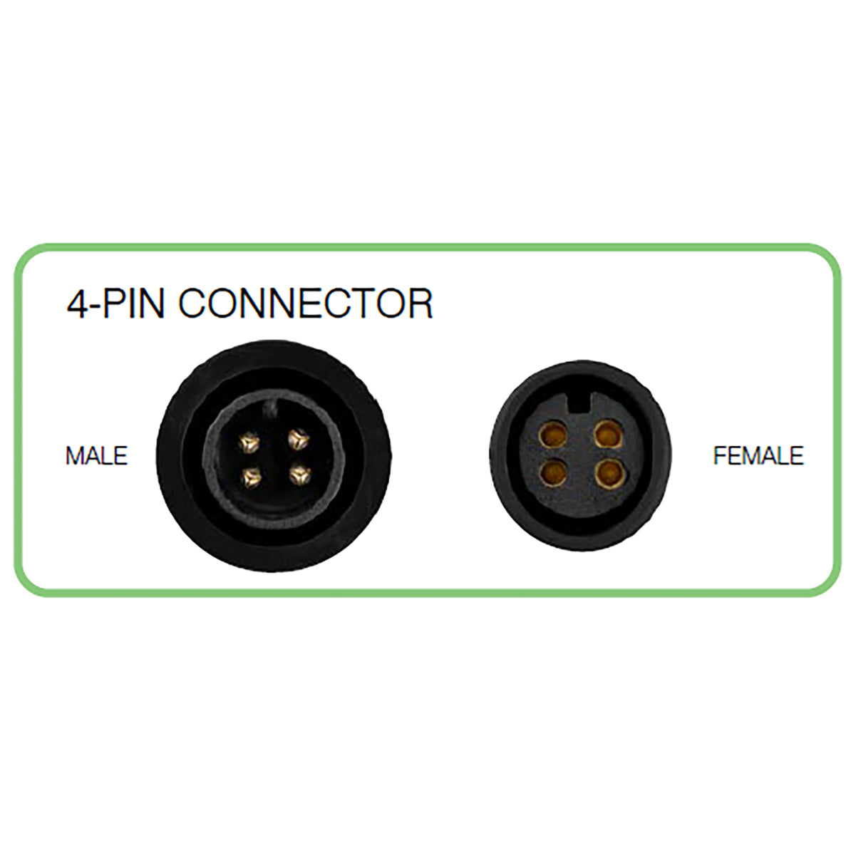 4 PIN BOTANIC RGB CABLE 2.5M - BLACK -20704/06
