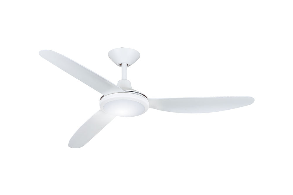 Polar 56" DC Ceiling Fan with 18W Dimmable CCT LED / Matt White - P3BL585