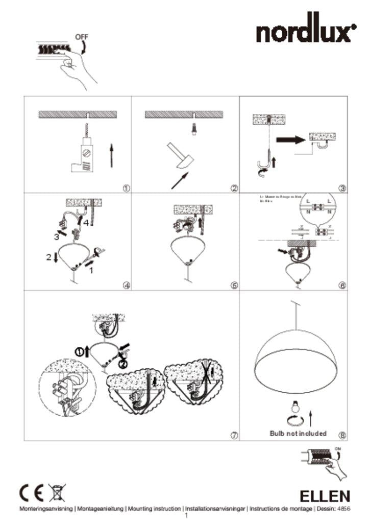 Ellen 30 Pendant Metal, Plastic White - 48563001
