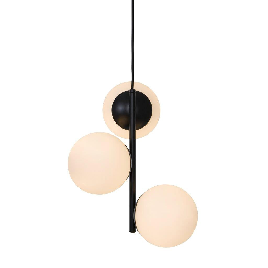 Lilly Pendant Metal, Glass Black, Opal - 48603003