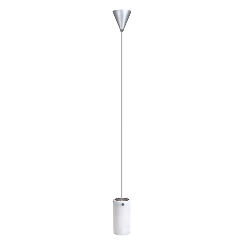 Tube Ceiling Mount Pendant Satin Chrome, White 60W QH9020 Superlux
