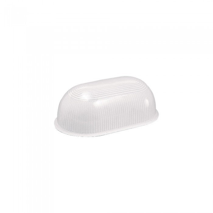 Large Oval Bulkhead and Bollard Shade White QJ3000 Superlux