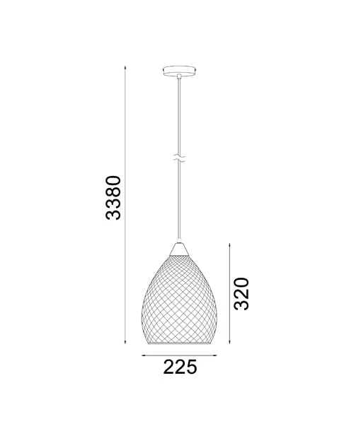 PENDANT ES 72W Gold Glass RICTUS4 Cla Lighting
