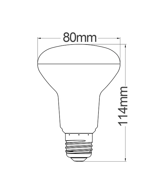 GLOBE LED ES REFL FR R80 10W 5000K 105D IP20 (810 Lumens) WTY 3YR R80L2B