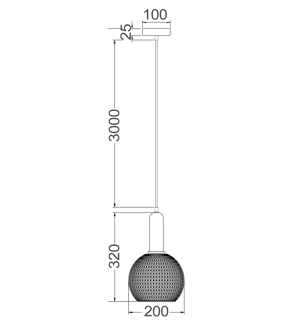 PELOTA Wine Glass Segmented Glass Pendant Lights PELOTA2