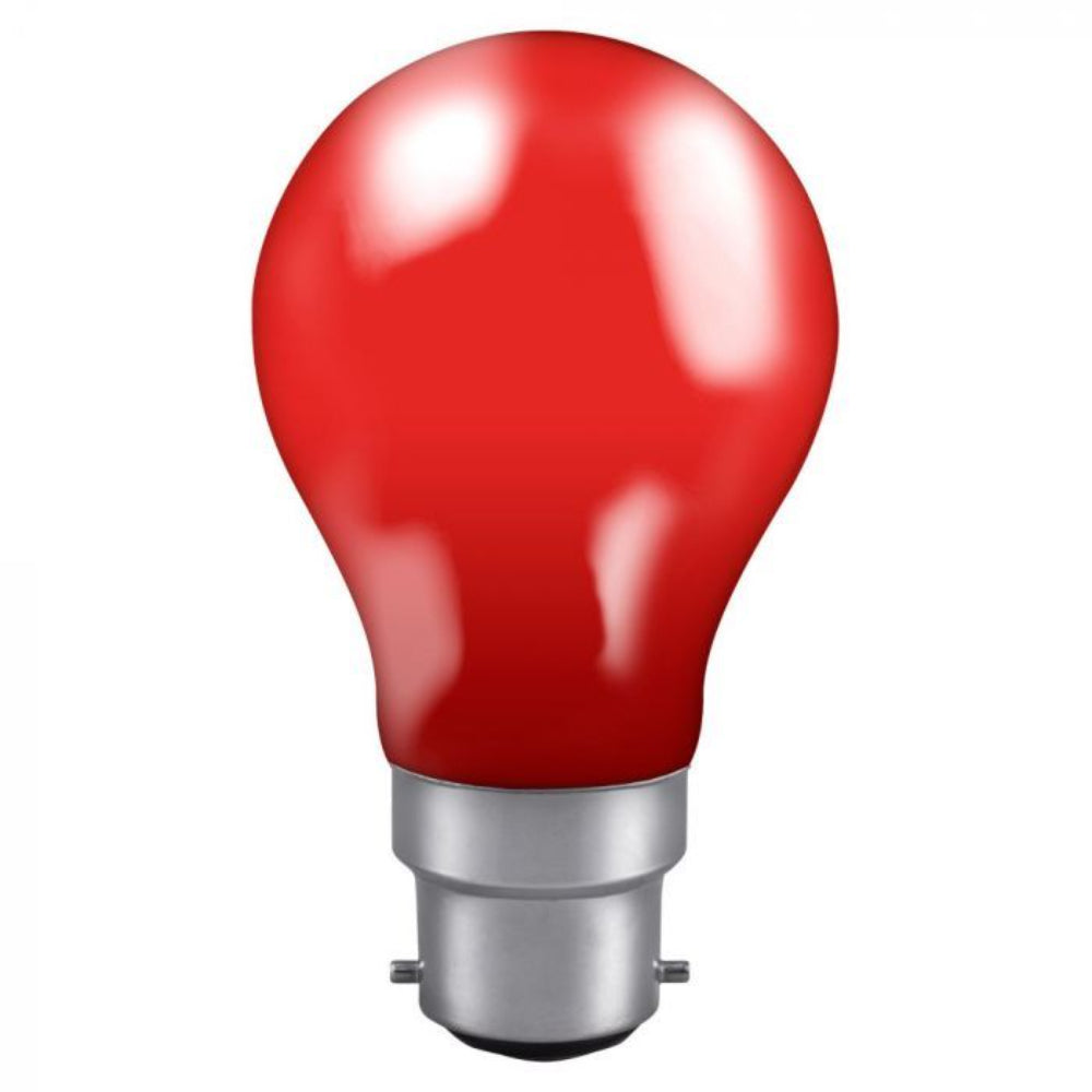 Electrical Products 25W 240V BC B22 GLS Red Coloured Light Bulb - ELE10024