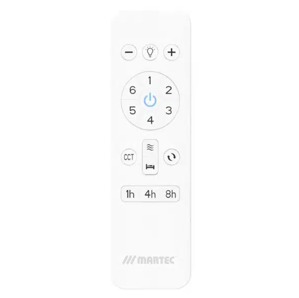 Hampton DC 52" Smart WIFI Ceiling Fan with Dimmable CCT LED Light In White